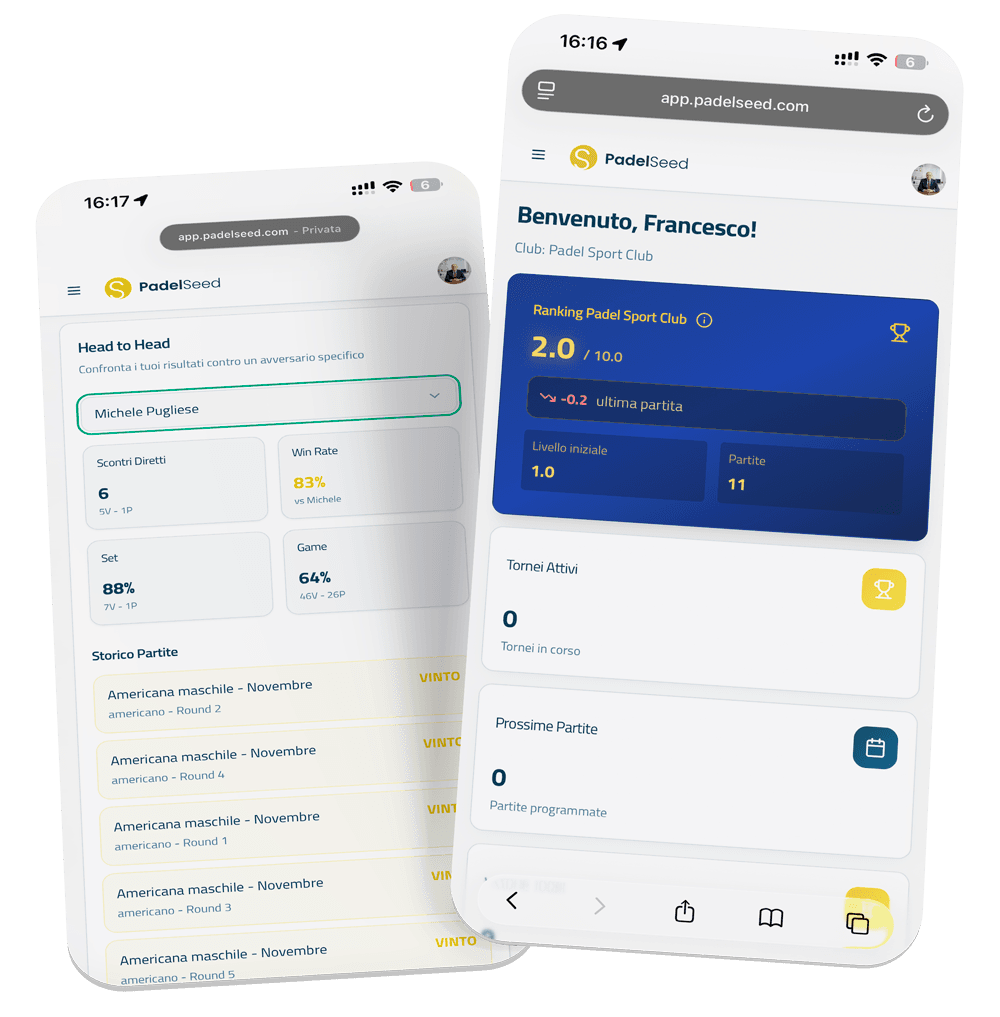 padelseed per i giocatori organizzare tornei di padel online