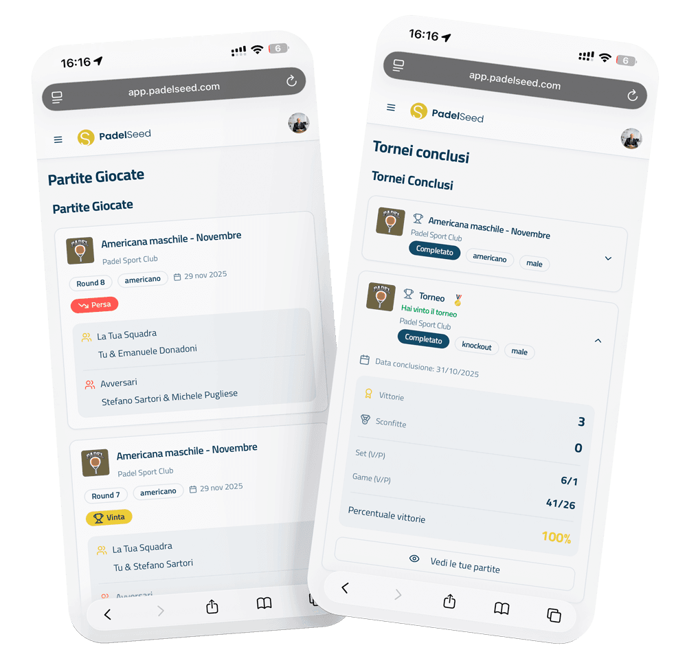 padelseed per i giocatori